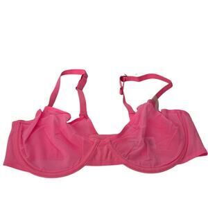 NWT Aerie Women's Smoothez Mesh Unlined Balconette Underwire Hot Pink Size 36C